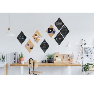 Kork und Kreidetafel Diamond