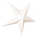 Faltstern 5-zackig, mit Lochmuster, Papier     Groesse:...