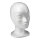 Damenkopf »Mona« Styropor     Groesse: 28x14cm, Kopfumfang 52cm    Farbe: weiß #
