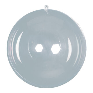 Ball plastic, 2 halves, to fill     Size: Ø 8cm    Color: clear