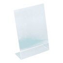 L-stand plexiglass     Size: A4, 30x21x8cm    Color: clear