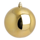 Weihnachtskugel-Kunststoff  Größe:Ø 10cm,  Farbe: gold...