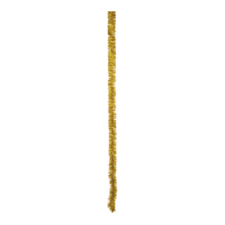 Tinsel garland  - Material: foil thickness: 6 PLY - Color: gold - Size: Ø 5cm X 200cm