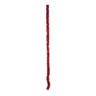 Tinsel garland  - Material: foil thickness: 6 PLY - Color: red - Size: Ø 5cm X 200cm