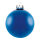 Weihnachtskugeln, blau matt, 6 St./Blister, aus Glas Größe: Ø 6cm, Farbe: mattblau   #