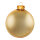 Weihnachtskugeln, gold matt, 6 St./Blister, aus Glas Größe: Ø 6cm, Farbe: mattgold   #