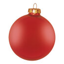 Christmas balls red matt made of glass 6 pcs./blister -...