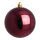 Christmas ball burgundy shiny 6 pcs./blister - Material:  - Color:  - Size: Ø 8cm