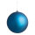 Christmas ball  - Material: seamless - Color:  matt blue - Size: Ø 14cm