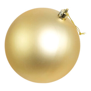 Weihnachtskugel, mattgold, nahtlos, matt, Größe:Ø 10cm,  Farbe: mattgold   Info: SCHWER ENTFLAMMBAR