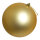 Christmas ball  - Material: seamless - Color: matt gold - Size: Ø 14cm