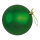 Christmas ball matt green 6pcs./blister - Material: seamless mat - Color: matt green - Size: Ø 8cm