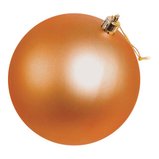 Christmas ball matt copper 12pcs./blister - Material: seamless mat - Color: matt copper - Size: Ø 6cm