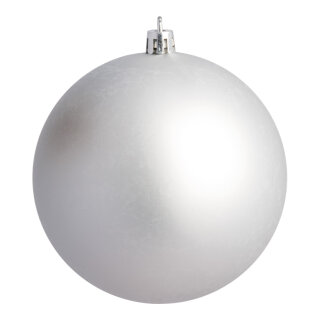 Weihnachtskugel, silber matt      Groesse:Ø 20cm   Info: SCHWER ENTFLAMMBAR