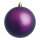 Weihnachtskugel, violett matt      Groesse:Ø 10cm   Info: SCHWER ENTFLAMMBAR