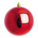 Weihnachtskugel-Kunststoff  Größe:Ø 10cm,  Farbe: rot...