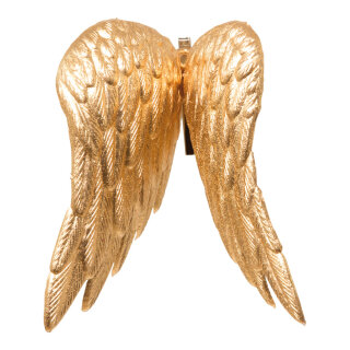 Angel wings 4pcs./blister - Material: with clip plastic - Color: gold - Size:  X 15cm