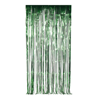 Fadenvorhang Metallfolie Abmessung: 100x200cm Farbe: grün   Info: SCHWER ENTFLAMMBAR