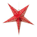 Star foldable  - Material: 5-pointed with hole pattern...