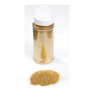 Glitter in shaker can 110g/can - Material: plastic - Color: gold - Size: