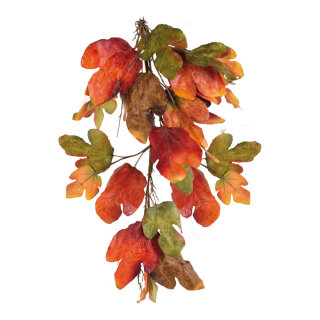 Chestnut leaf twig  - Material: artificial silk - Color: orange/brown - Size:  X 100cm