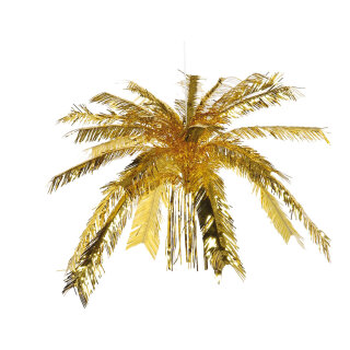 Palmschnittfontäne Metallfolie     Groesse:Ø 85cm, 55cm    Farbe:gold   Info: SCHWER ENTFLAMMBAR