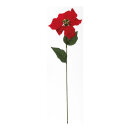 Poinsettia on stem  - Material: artificial silk - Color:...