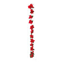 Poinsettia garland 12-fold - Material: artificial silk -...