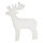 Reindeers pack of 10 pcs. - Material: from 2cm snow mat flame retardent - Color: white - Size: Ø 17cm
