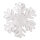 Schneeflocke aus 2cm Schneematte     Groesse:Ø 17cm    Farbe:weiß   Info: SCHWER ENTFLAMMBAR