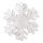 Schneeflocke aus 2cm Schneematte     Groesse: Ø 17cm    Farbe: weiß