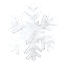 Schneeflocke aus 2cm Schneematte Größe:Ø 41cm,  Farbe: weiß