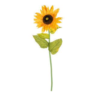Sonnenblume am Stiel Kunstseide     Groesse: Blüte Ø 35cm, 100cm    Farbe: grün/gelb