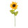 Sunflower on stem  - Material: artificial silk - Color: green/yellow - Size: Blüte Ø 35cm X 100cm