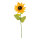 Sonnenblume am Stiel Kunstseide     Groesse: Blüte Ø 35cm, 100cm    Farbe: grün/gelb
