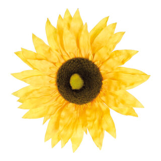 Sonnenblumenkopf Kunstseide     Groesse:Ø 35cm    Farbe:grün/gelb