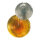 Spitzschnittfächer Metallfolie, schwer entflammbar     Groesse: Ø 60cm    Farbe: gold