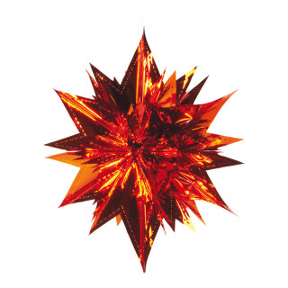 Star foldable  - Material: metal foil - Color: copper - Size: Ø 40cm