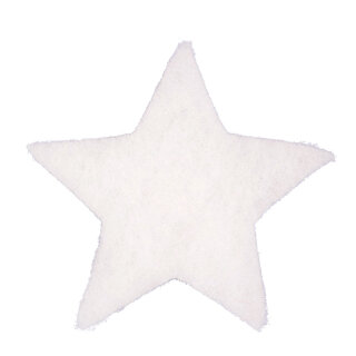 Sterne 10er-Pack, aus 2cm Schneewatte, schwer entflammbar Größe:Ø 12cm Farbe:weiß   Info: SCHWER ENTFLAMMBAR