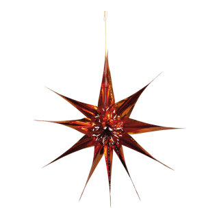 Weihnachtsstern, klassisch Metallfolie, schwer entflammbar     Groesse:Ø 60cm    Farbe:kupfer   Info: SCHWER ENTFLAMMBAR