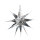 Christmas star classic  - Material: metal foil flame retardent - Color: silver - Size: Ø 60cm