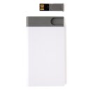 2.500mAh Powerbank - 8 GB Farbe: weiß