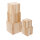 Holzboxen, quadratisch 5Stck./Satz, ineinander passend, quadratisch     Groesse:20cm, 18cm, 16cm, 14cm, 12cm    Farbe:natur