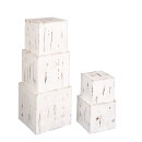 Wooden cub boxes 5pcs./set - Material: nested square -...