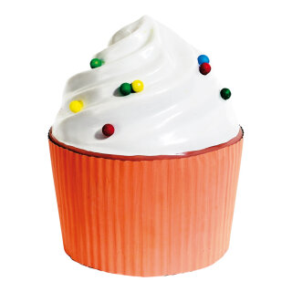 Cupcake cream XXL  - Material: styrofoam - Color: white - Size: Ø 25cm X 32cm