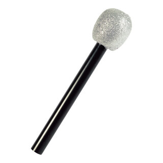 Microphone  - Material: plastic - Color: black/silver - Size:  X 26cm