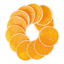 Orangenscheibe,  Größe: Ø 7,5cm, Farbe: orange