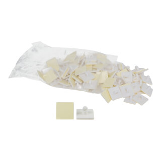 Selbstklebescheibe 100Stck./Btl., mit 5mm Öse     Groesse: 2x2cm    Farbe: weiß
