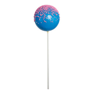 Cake pops mit Stiel Styropor     Groesse: Ø 14cm, 40cm    Farbe: blau/pink