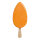 Eis am Stiel Styropor     Groesse: 50cm    Farbe: orange